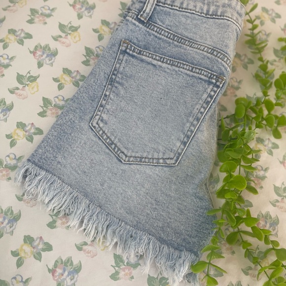 Light Blue Denim Shorts - Picture 6 of 8